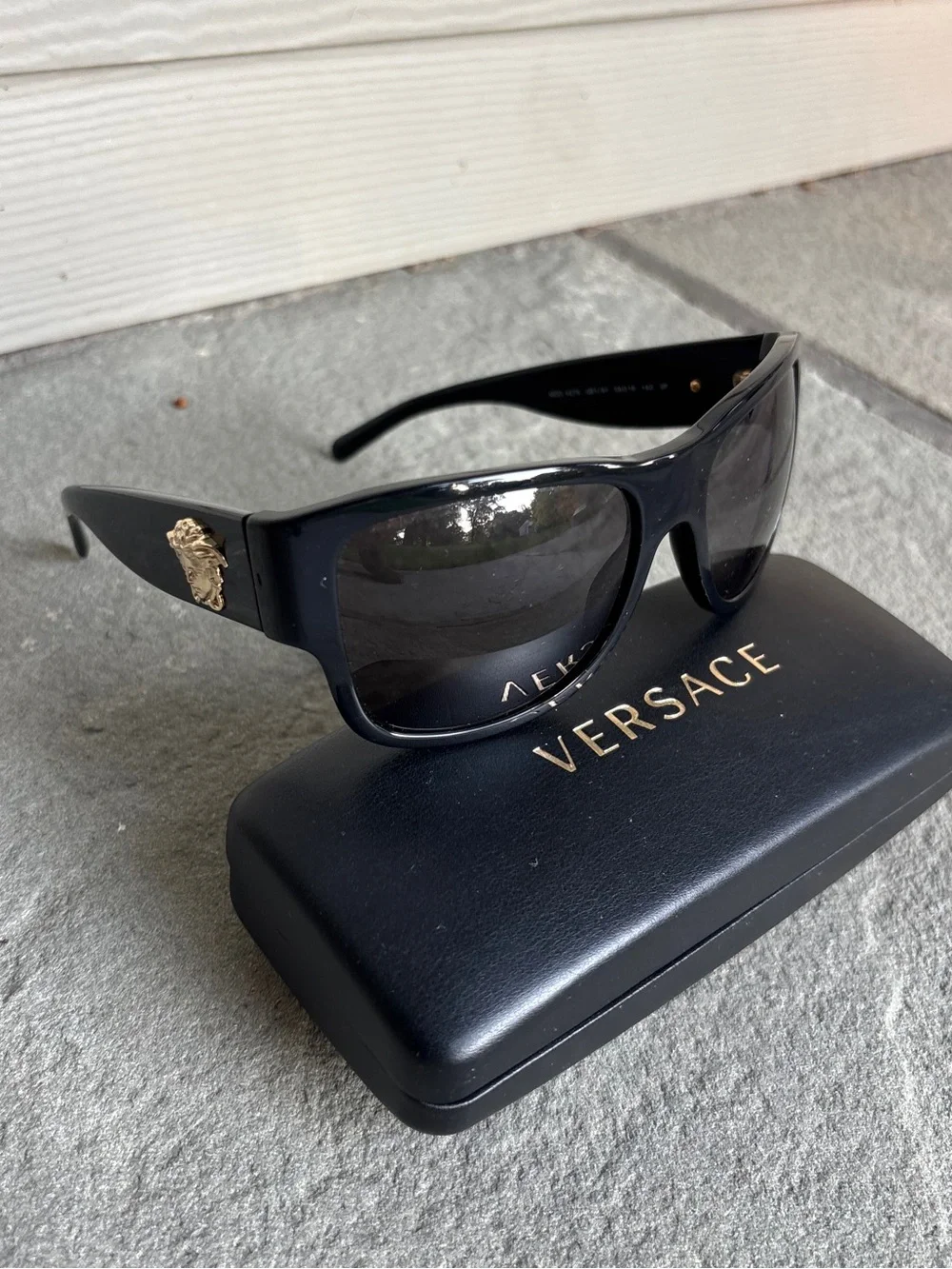 Versace 3D Medusa Polarized Sunglasses